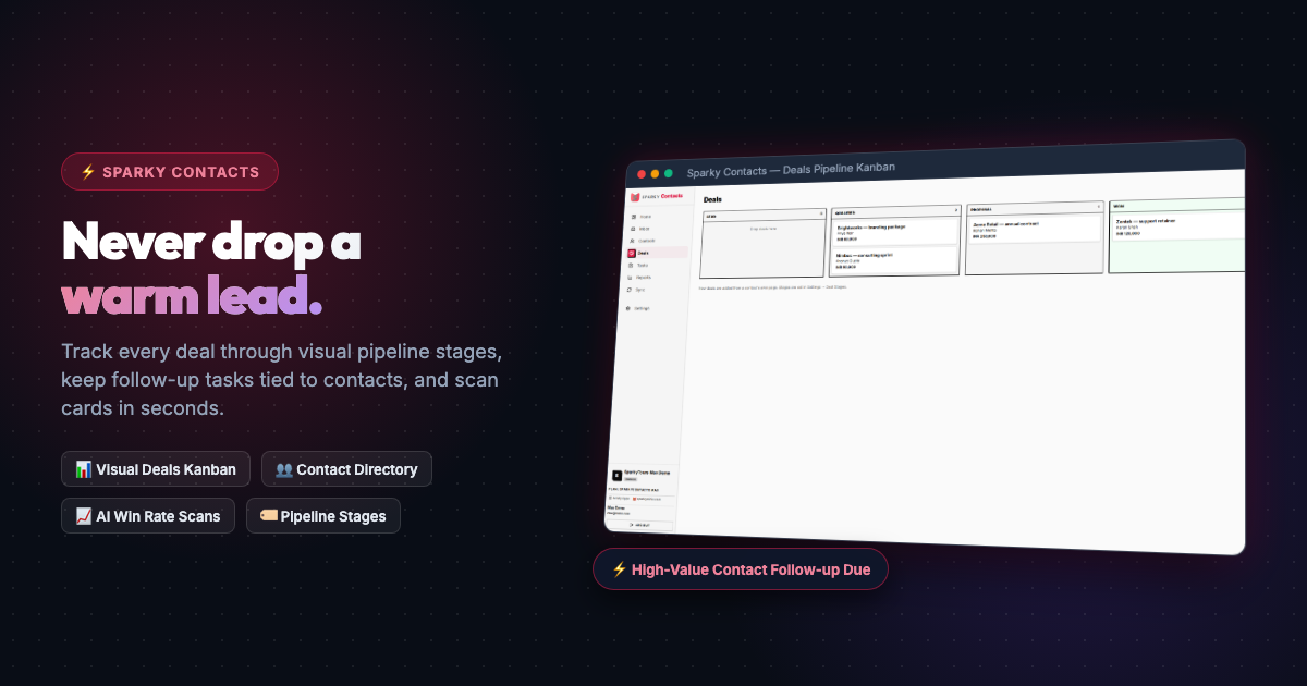 Sparky Contacts overview